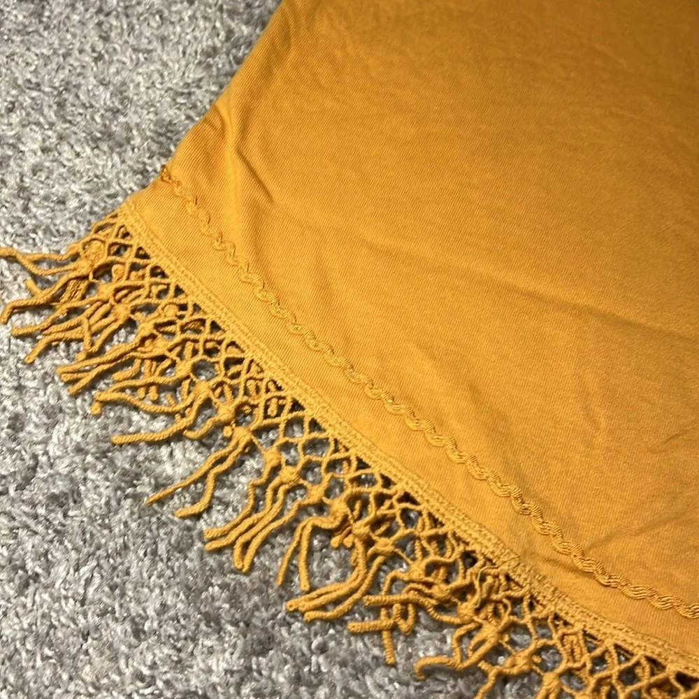 EUC Roaman’s Womans Plus Size Top‎ Shirt Gold Tassal Embroidered 1X Cotton Beach - Picture 5 of 16